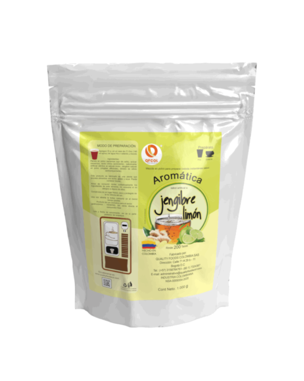 AROMATICA PARA MAQUINAS VENDING JENGIBRE LIMON 1000g