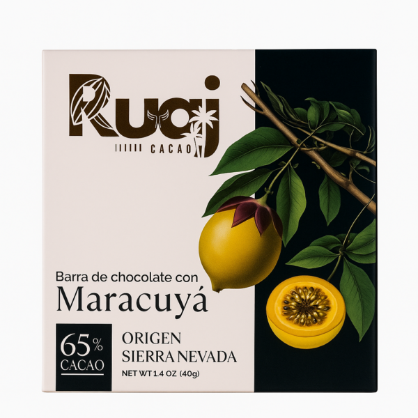 BARRA DE CHOCOLATE CON MARACUYÁ