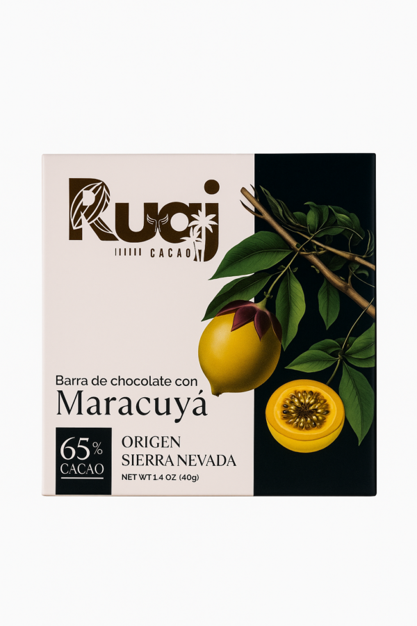BARRA DE CHOCOLATE CON MARACUYÁ