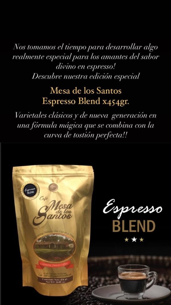 CAFÉ MESA DE LOS SANTOS EXPRESO BLEND 454 GR